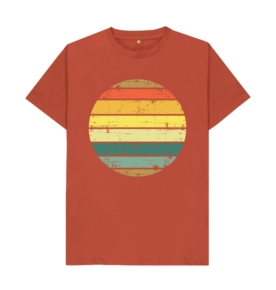 Rust Sunset Stripy Tee