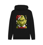 Black Printed Hoody Front