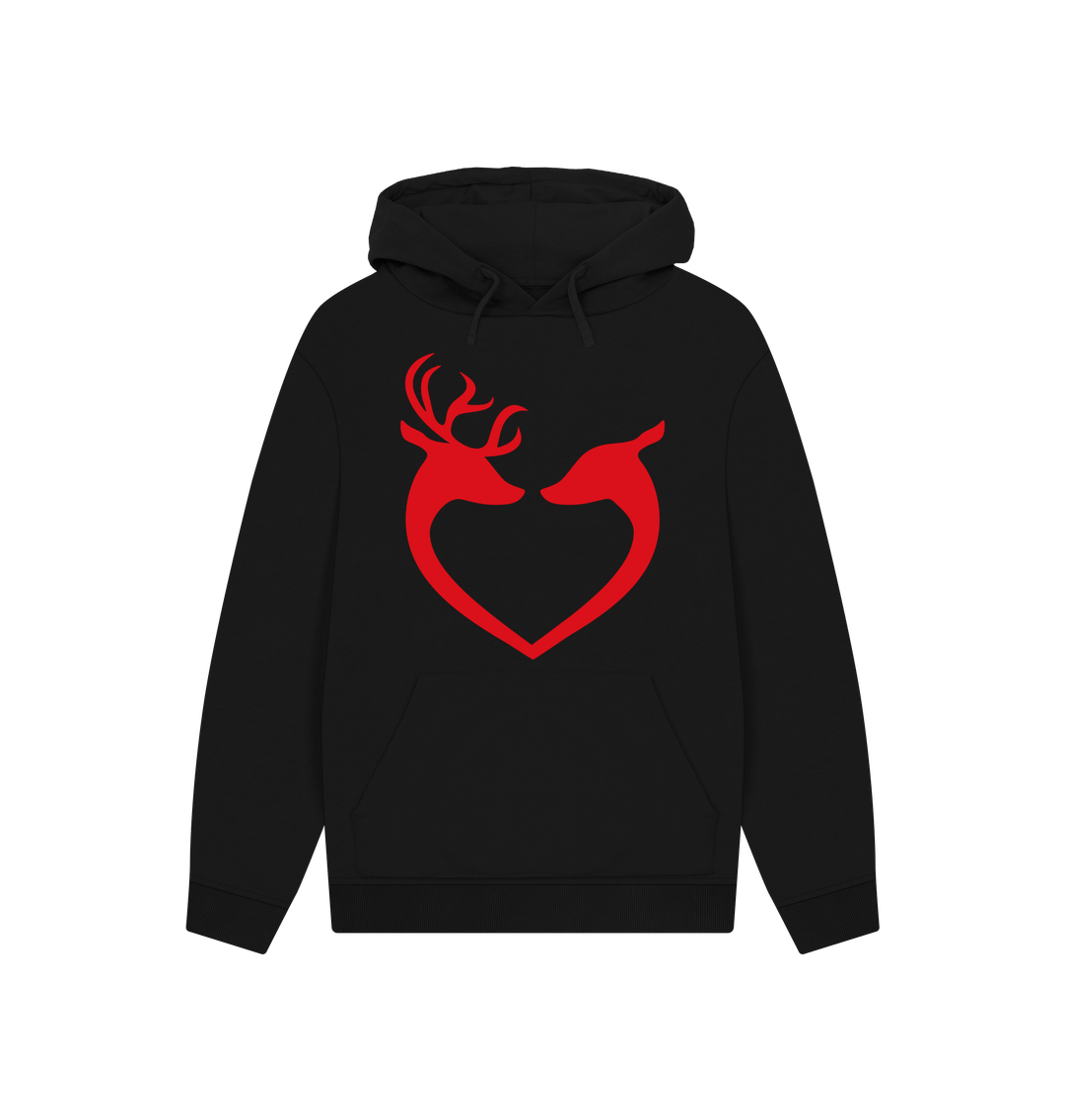 Black Reindeer Unisex Hoodie