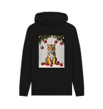 Black Printed Hoody Front
