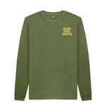 Khaki Ride The Wave Crew Neck Jumper