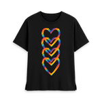 Black Printed T-shirt Front