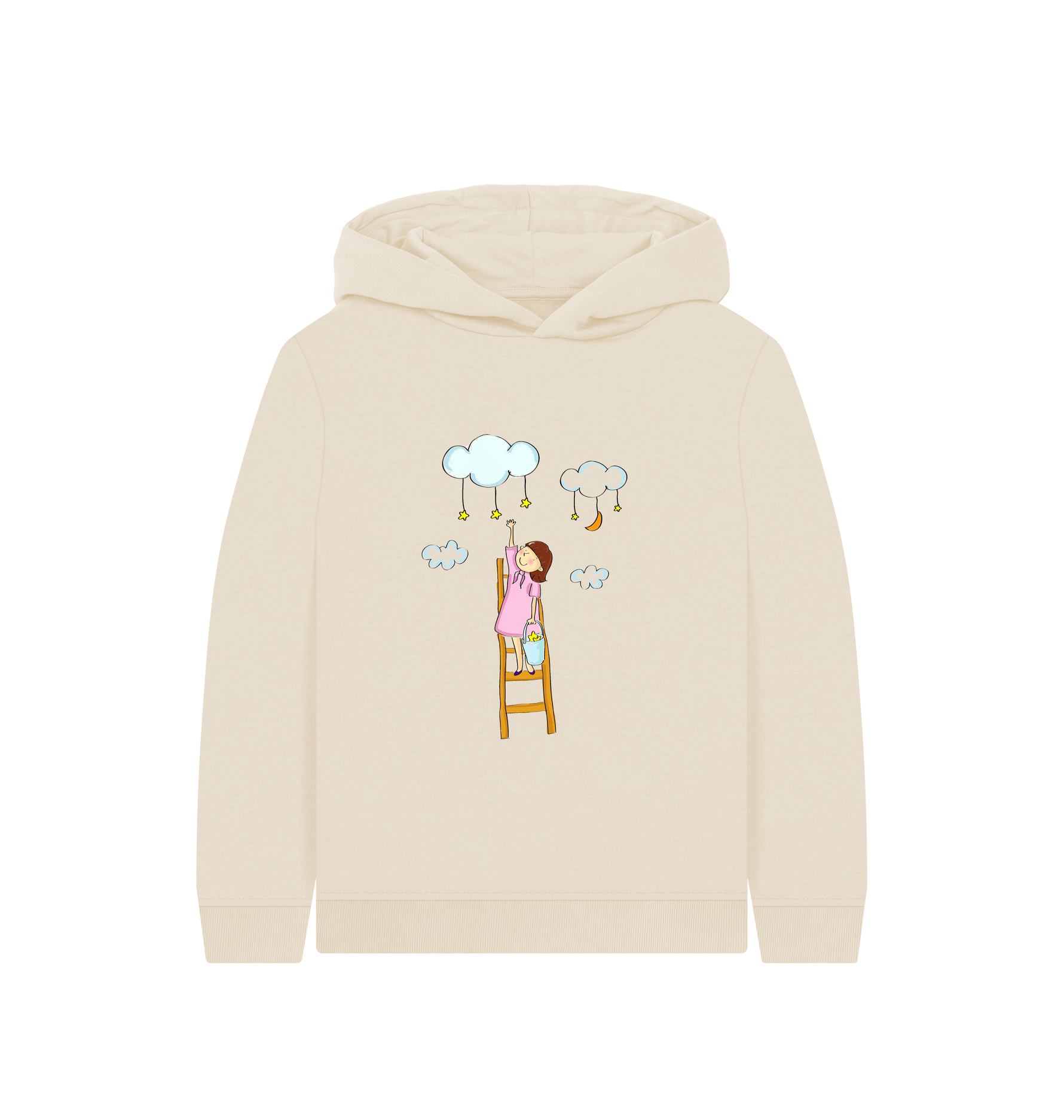 Oat Printed Kids Hoodie Front