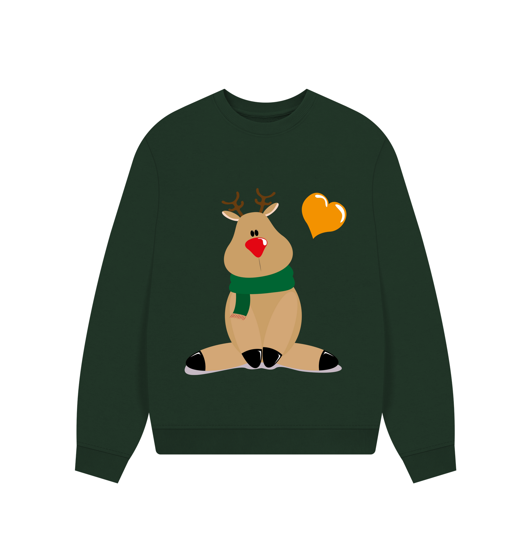 Evergreen Printed Sweater Front