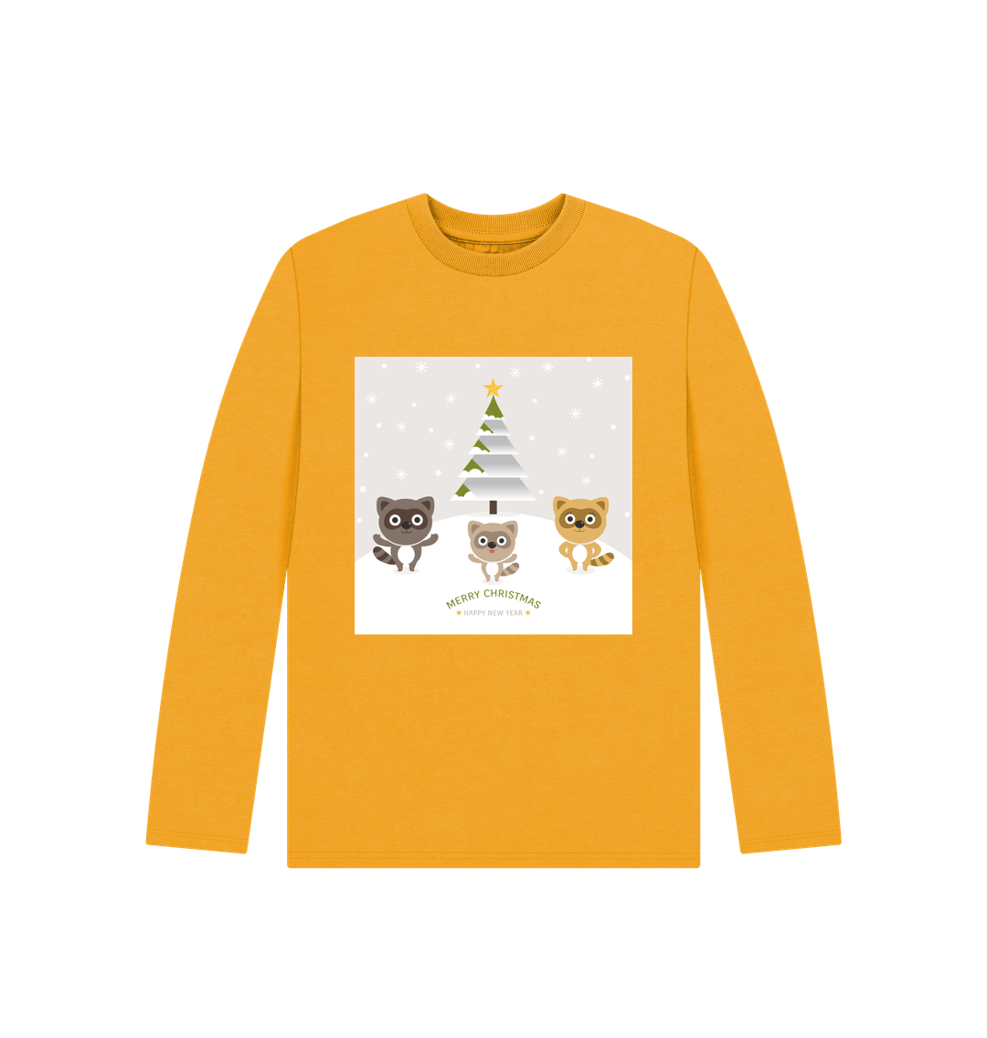 Mustard Adorable Christmas Long Sleeves Tee