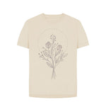 Oat Grey Tulips Relaxed Fit Tee