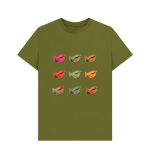 Moss Green Autumn Birds Tee