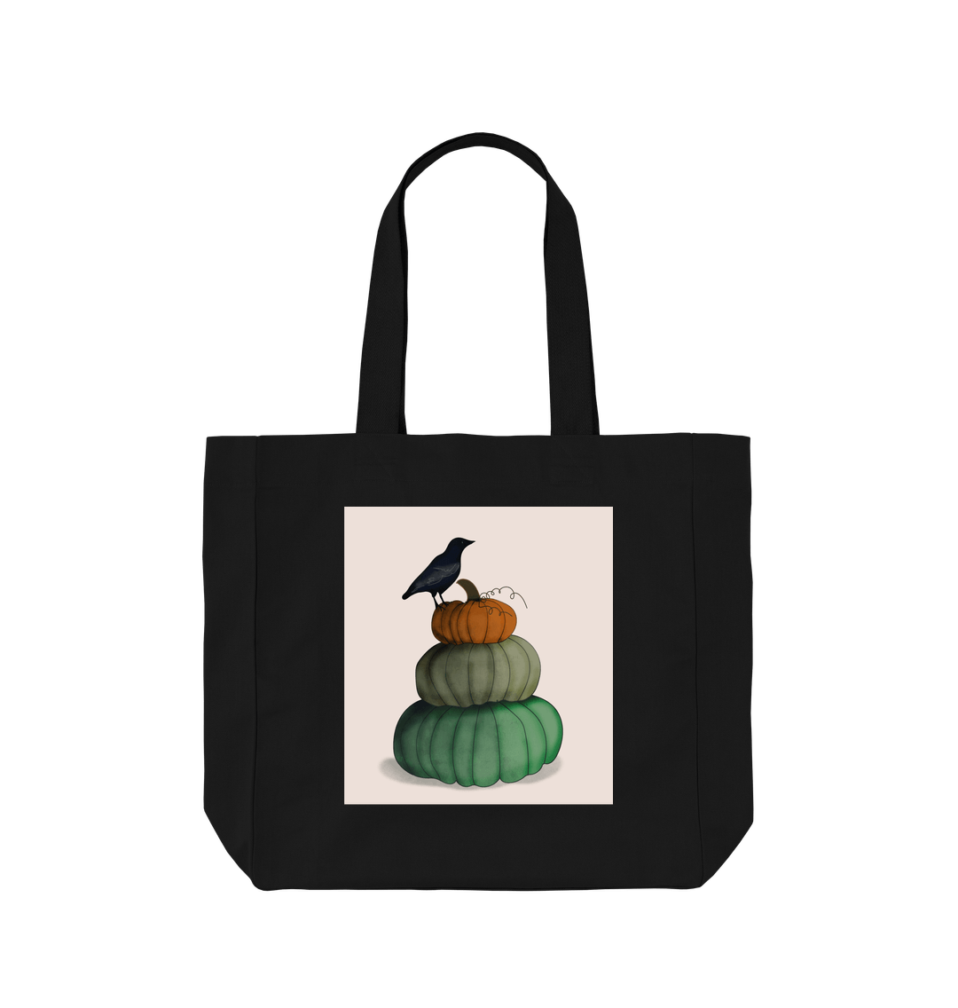 Black Pumpkin Shopper Tote