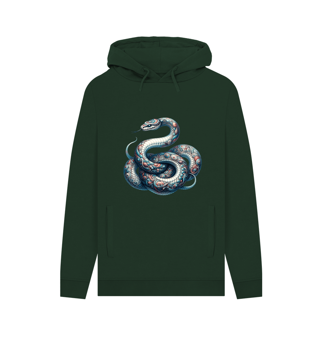 Evergreen Patterned Snake Hoodie