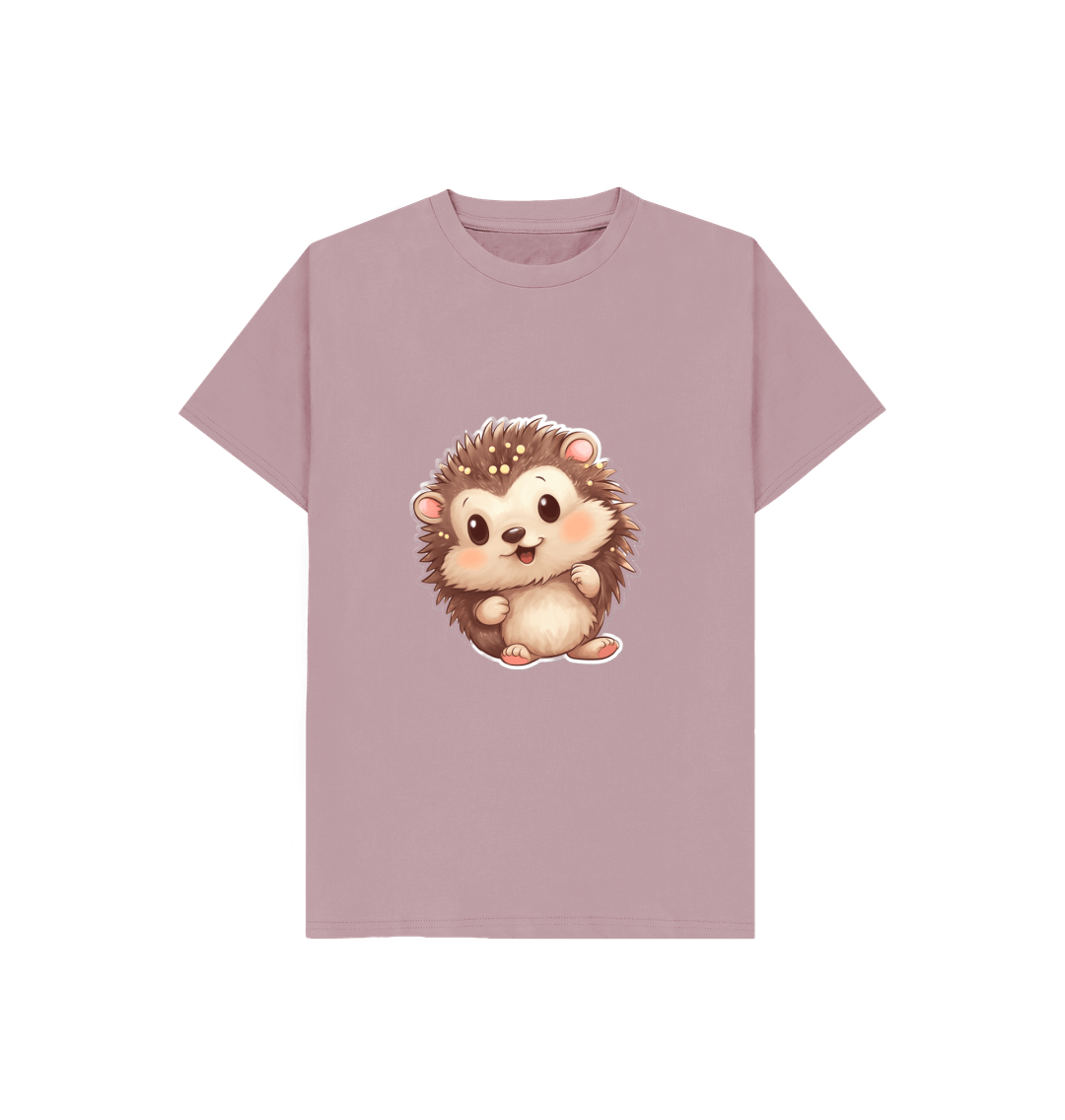 Mauve Cute Hedgehog Tee