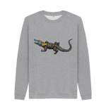 Light Heather Printed Sweater Front