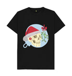 Black Santa Skeleton Tee