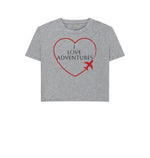 Athletic Grey I Love Adventures Boxy Tee