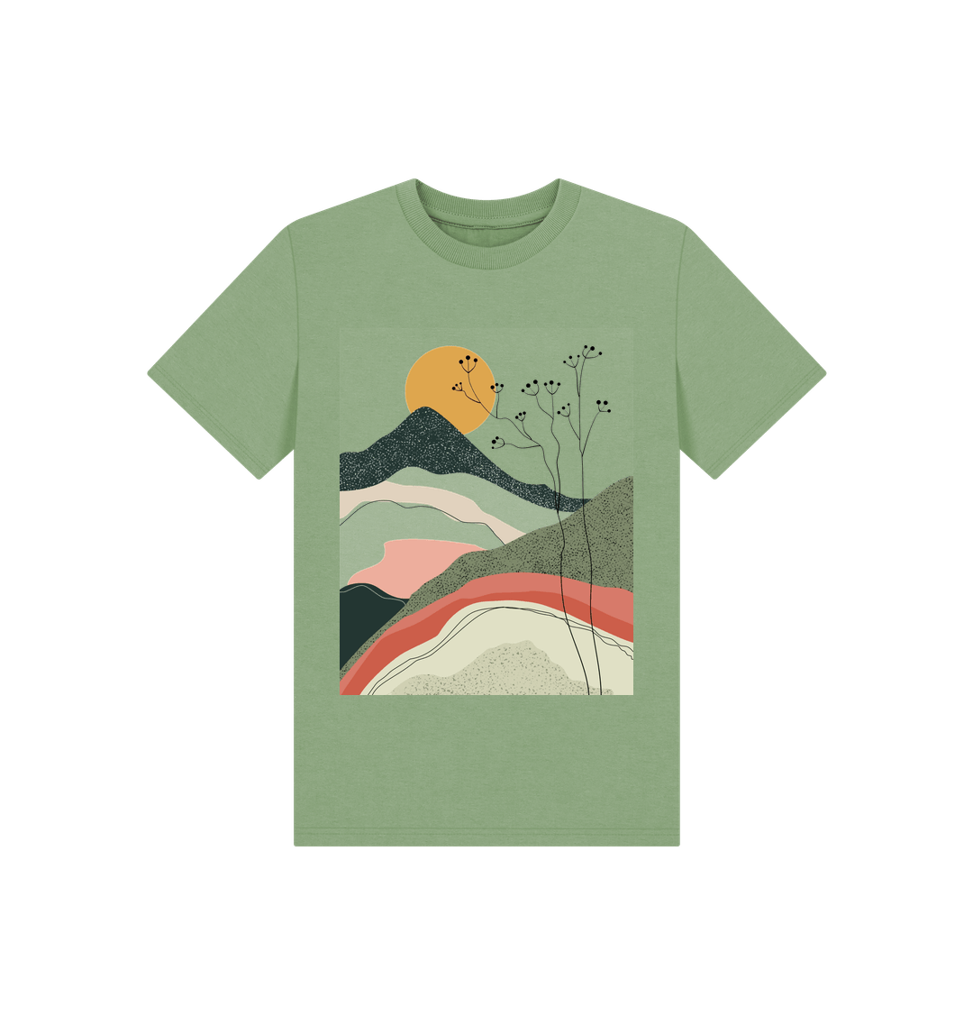 Stylish swagger landscape tee showcasing vibrant outdoor scenery, perfect for nature and fashion enthusiasts
