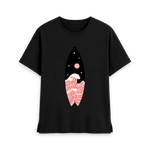 Black Printed T-shirt Front