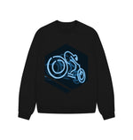 Black Bright Bike Oversized Jumper