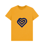 Mustard Printed T-shirt Front