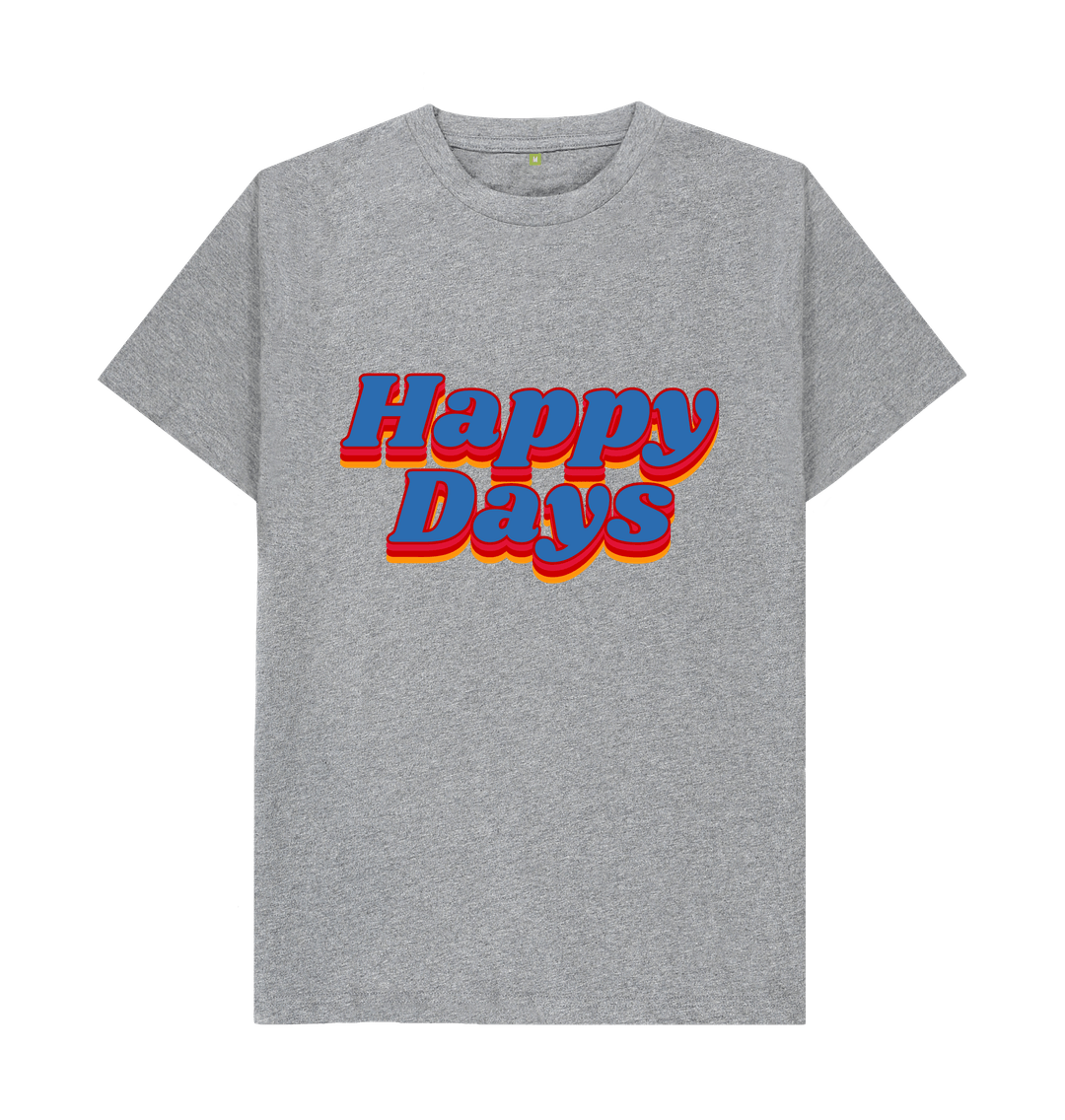 Athletic Grey Tie Dye Happy Days Tee