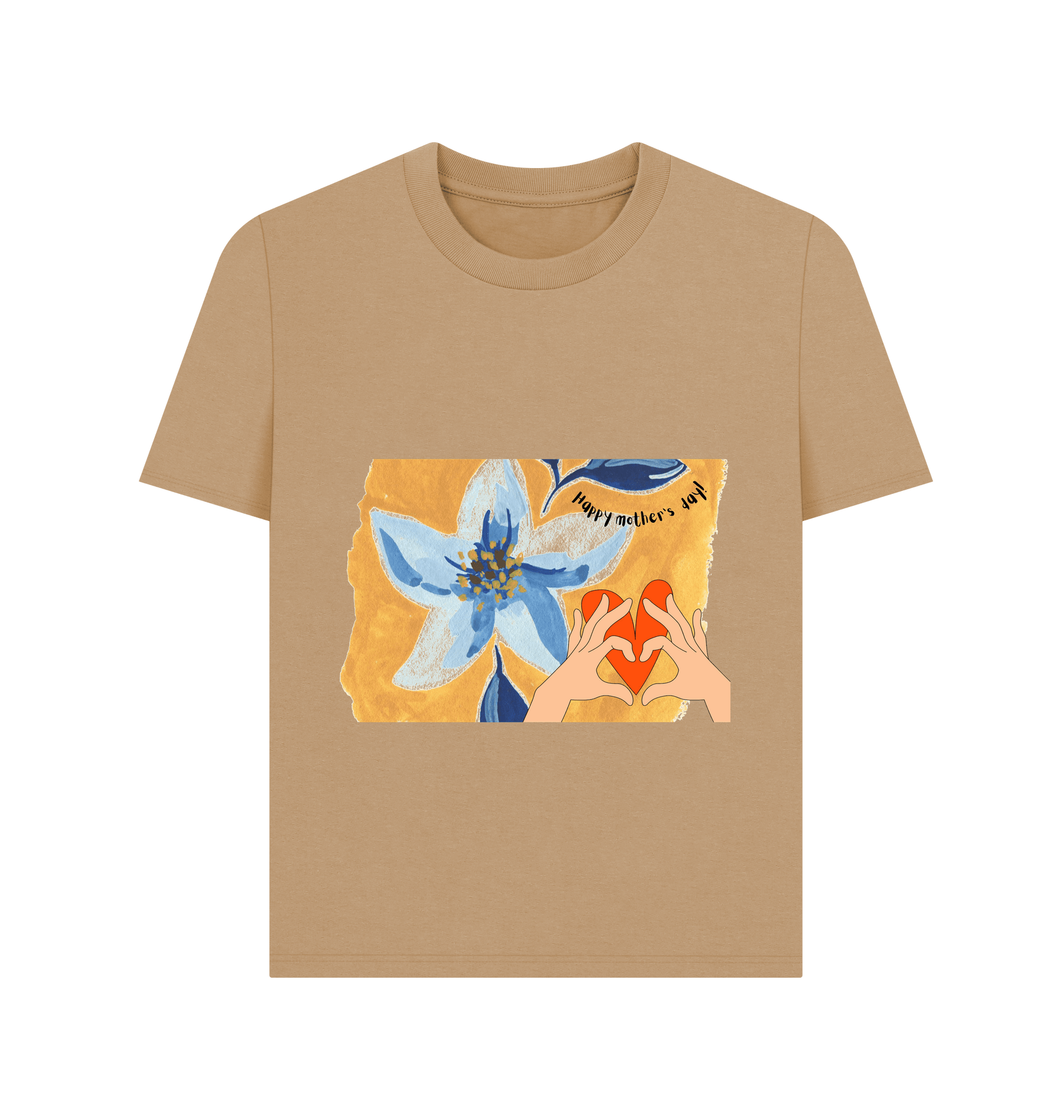 Sand Printed T-shirt Front