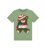 Sage Christmas Teddy Bear Tee