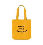 Sunflower I Overspent Twill Tote Bag