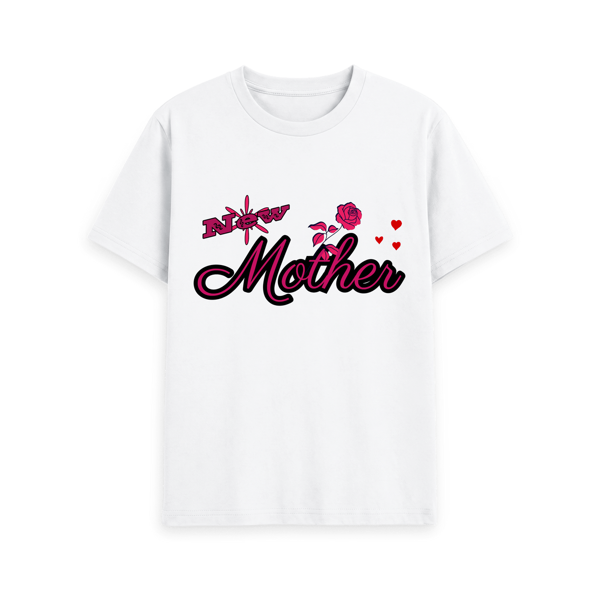 White Printed T-shirt Front