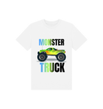 Monster Truck swagger graphic on Monster Truck Tee, showcasing bold design and rugged style for enthusiasts.