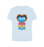 Sky Blue Pride Love Relaxed Fit Tee