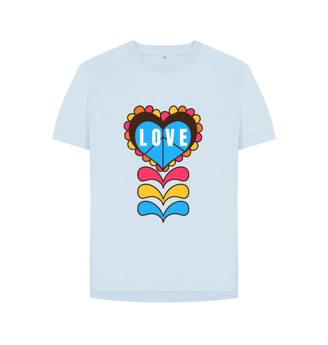 Sky Blue Pride Love Relaxed Fit Tee