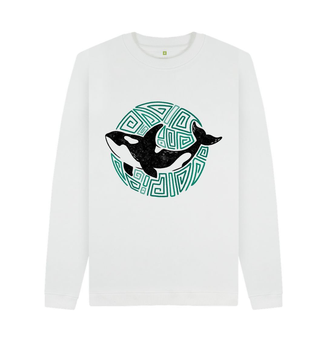 White Save The Whales Crew Neck Jumper