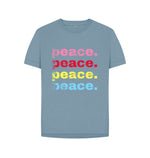 Stone Blue Peace Relaxed Tee