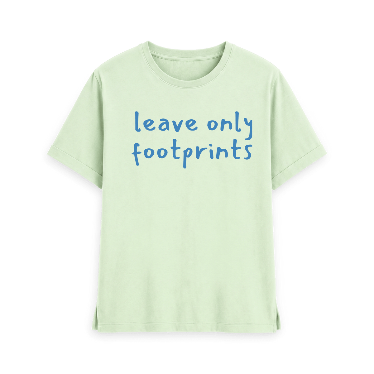 Pastel Green Printed T-shirt Front