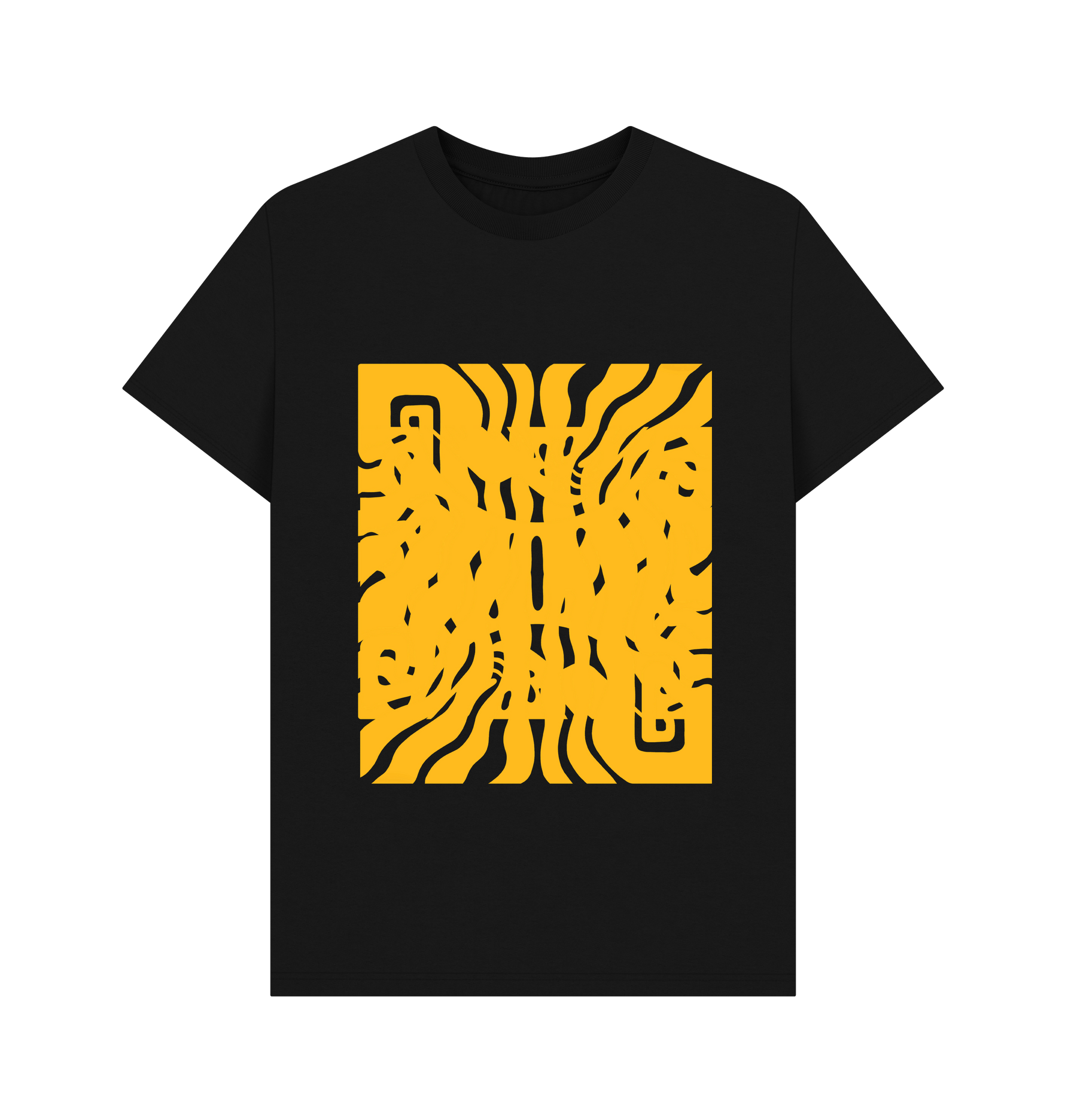 Golden Labyrinth tee showcasing premium quality and stylish Love Your Swagger design for confident fashion lovers