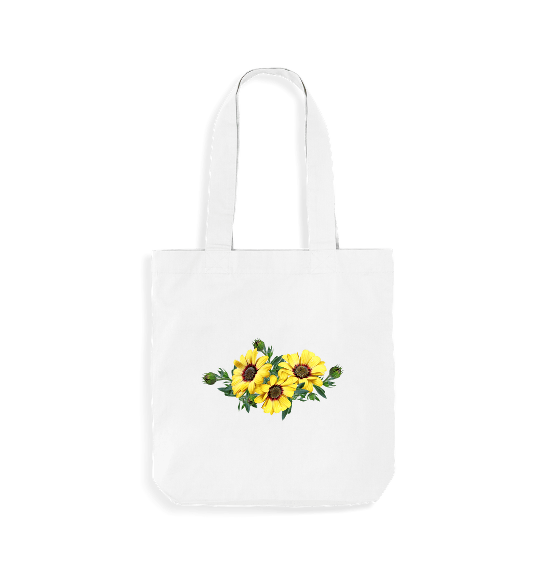 White Sunflowers EarthAware\u00ae Organic Bag for Life