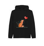 Black Cute Fox Hoodie