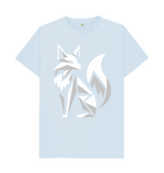 Sky Blue White Fox Tee