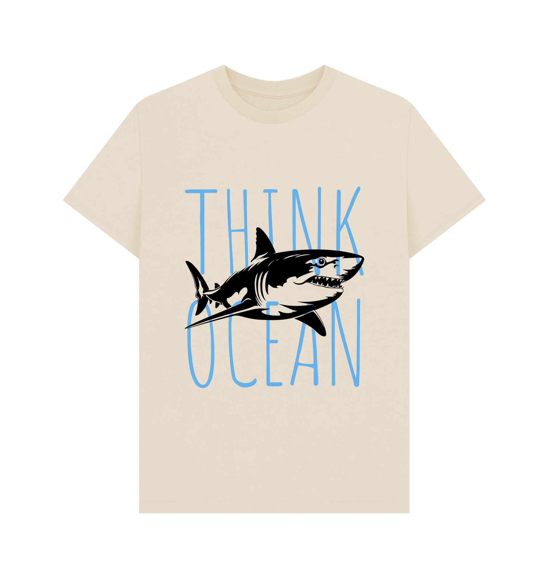 Think Ocean Tee featuring Love Your Swagger design, perfect for ocean lovers embracing stylish apparel.