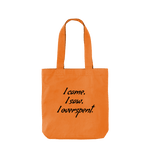 Orange I Overspent Twill Tote Bag