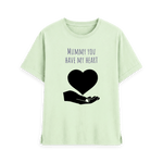 Pastel Green Printed T-shirt Front