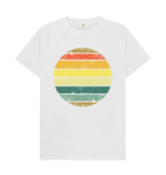 White Sunset Stripy Tee