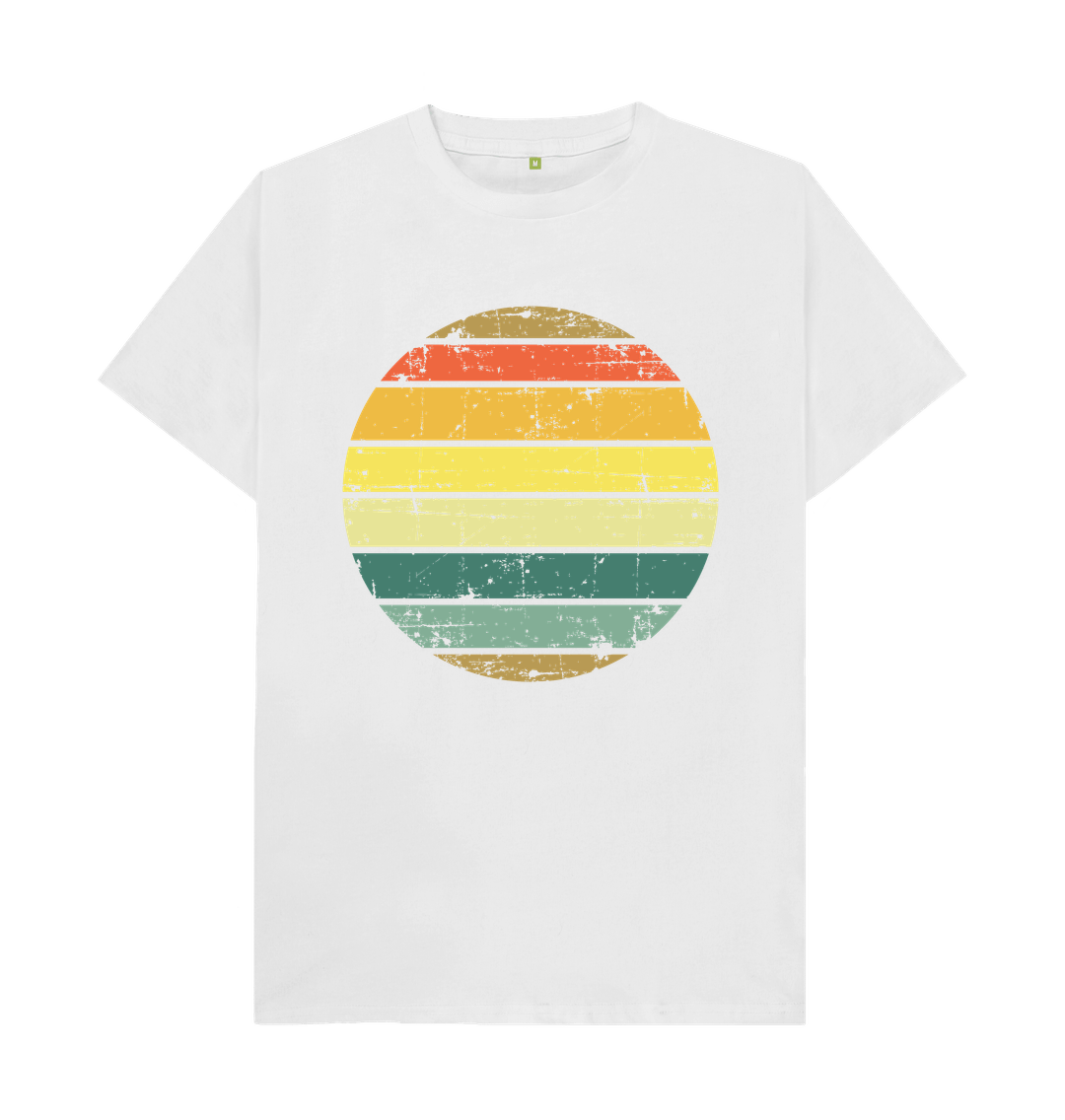 White Sunset Stripy Tee