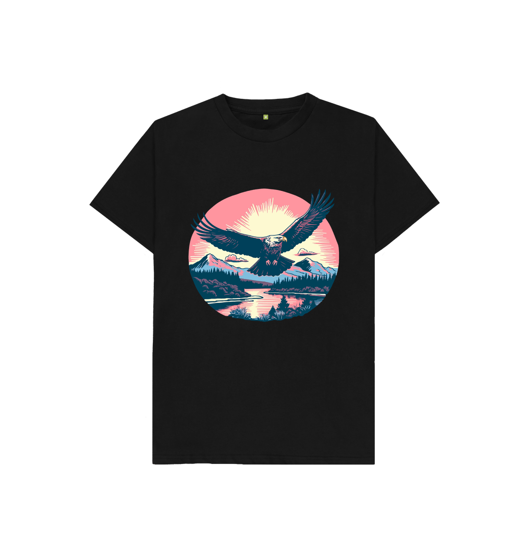 Black Flying Eagle Tee