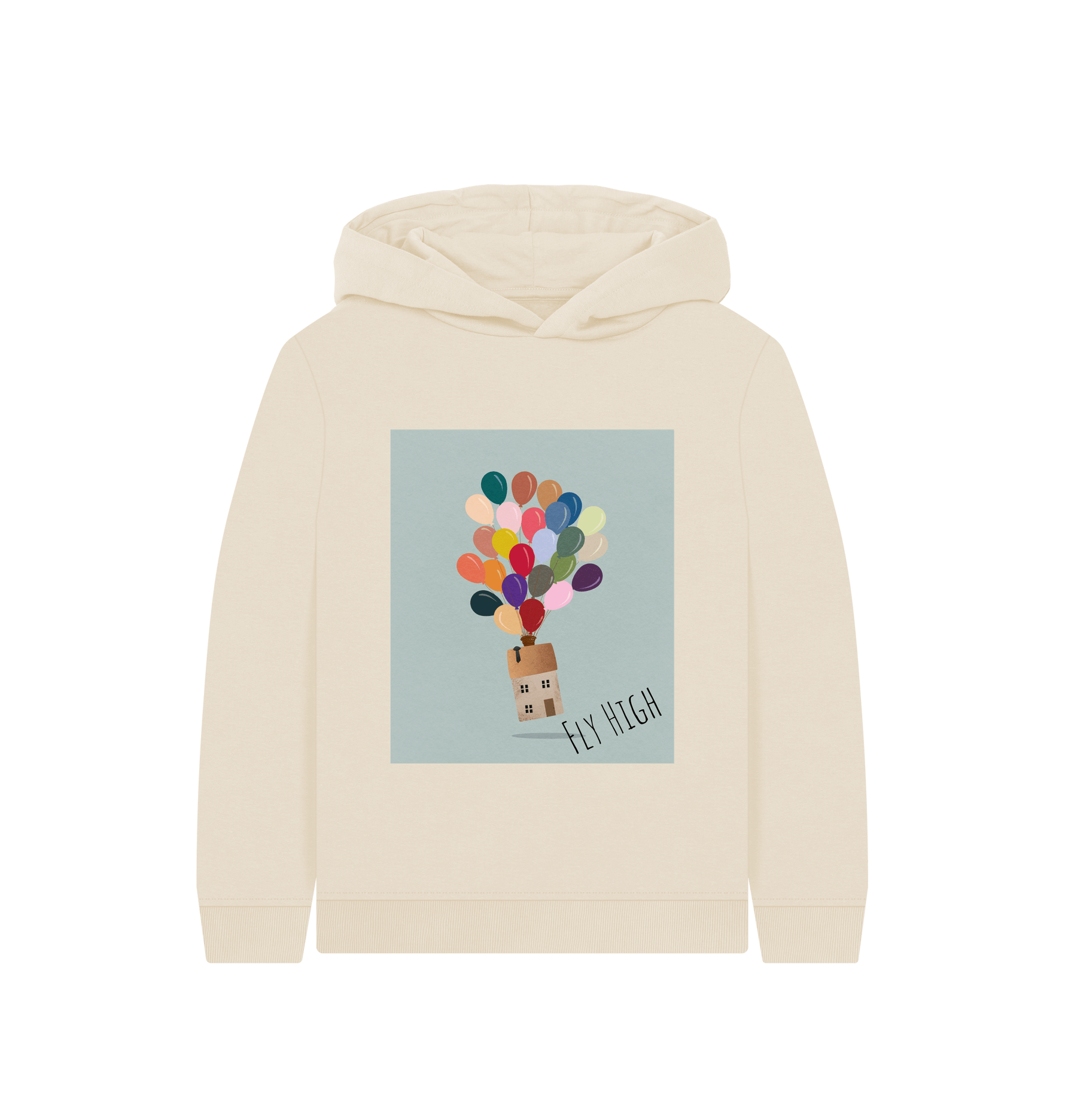 Oat Printed Kids Hoodie Front