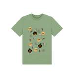 Halloween-themed organic cotton t-shirt showcasing stylish swagger for a sustainable fashion statement.