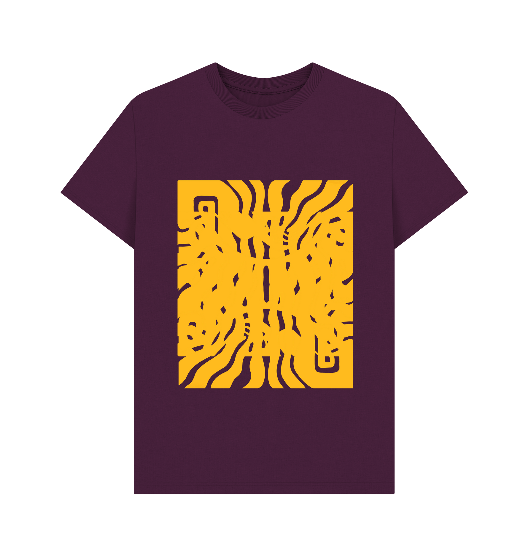 Golden Labyrinth tee showcasing premium quality and stylish Love Your Swagger design for confident fashion lovers