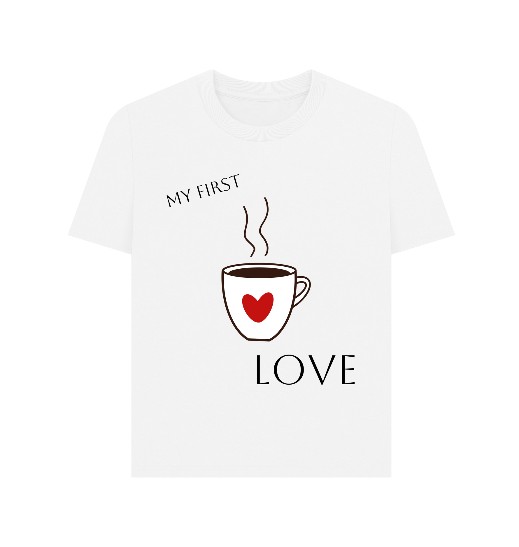 White Printed T-shirt Front