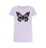 Violet Black Butterfly Tee Dress