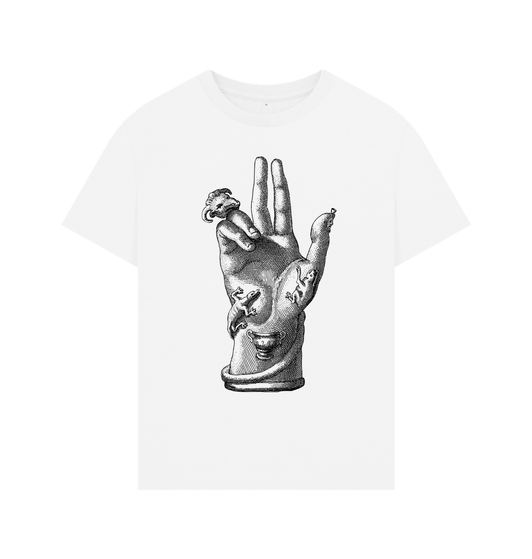 White Hand Oversized Tee