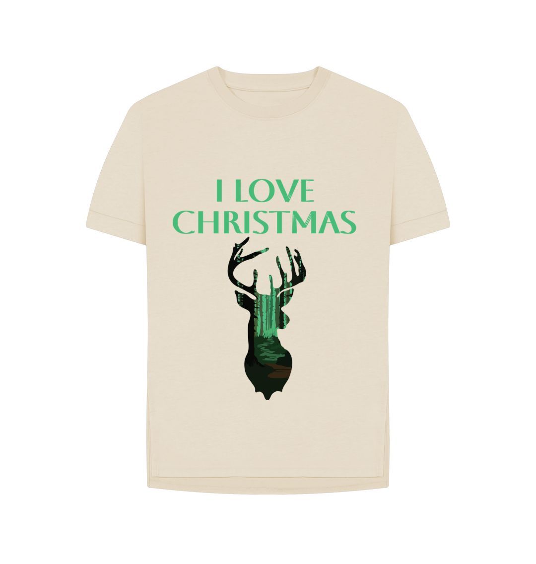 Oat I Love Christmas Reindeer Relaxed Tee