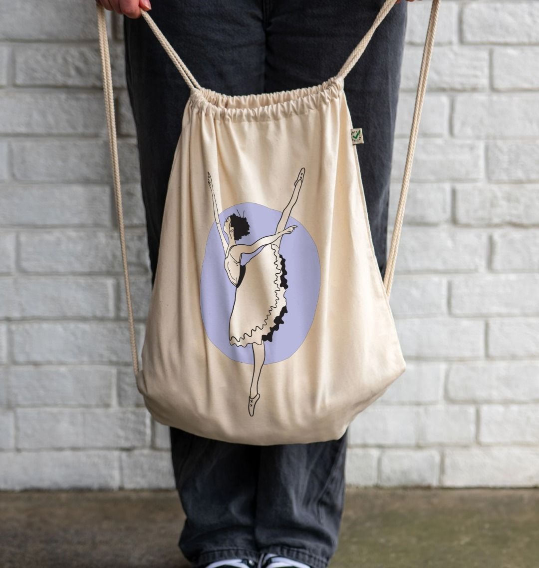 Ballerina Drawstring Bag